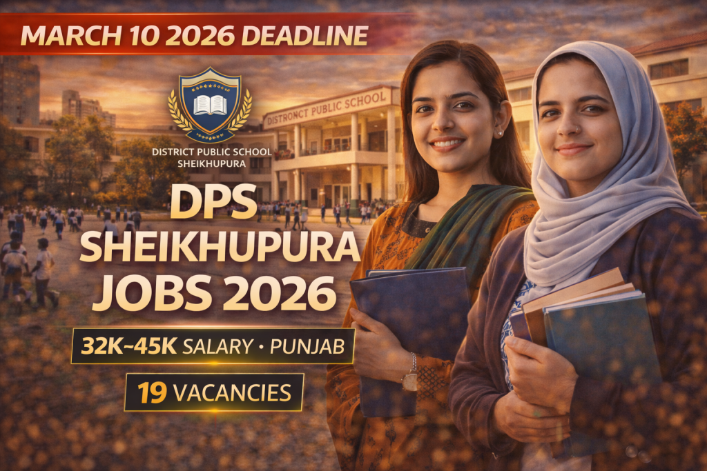 DPS Sheikhupura Jobs 2026