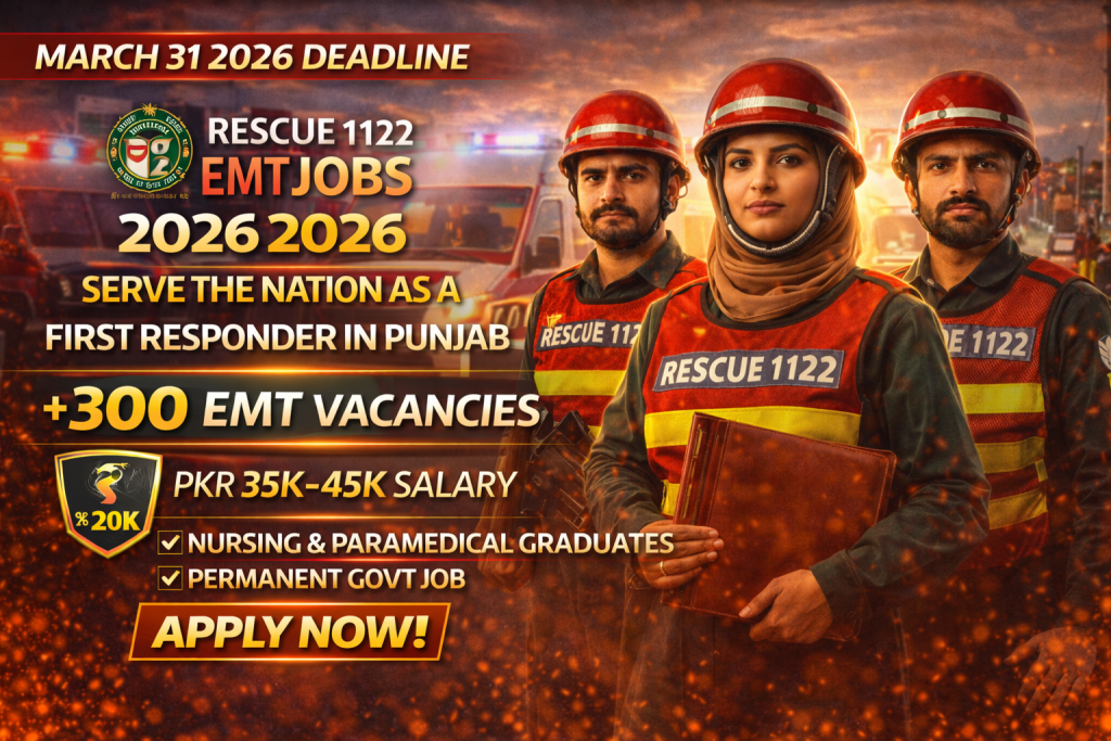 Rescue 1122 EMT jobs available!
