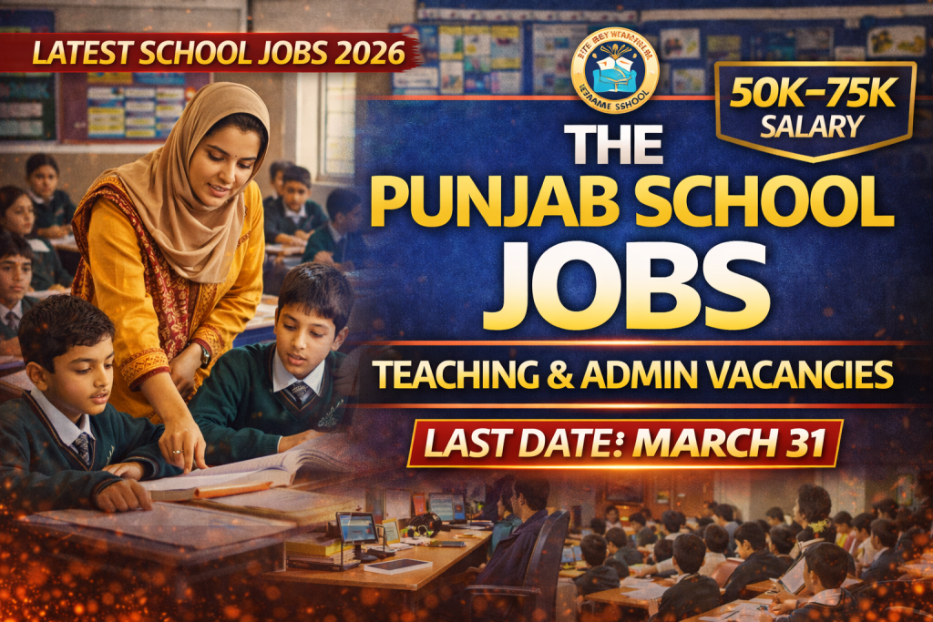 Teaching job opportunities at The Punjab School