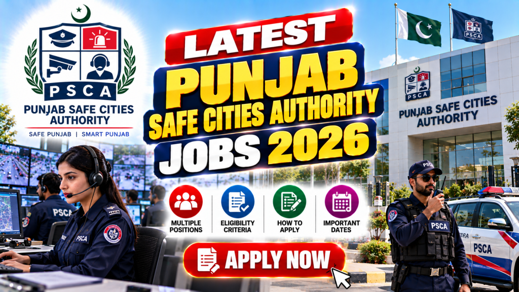 Punjab Safe Cities Authority Jobs 2026