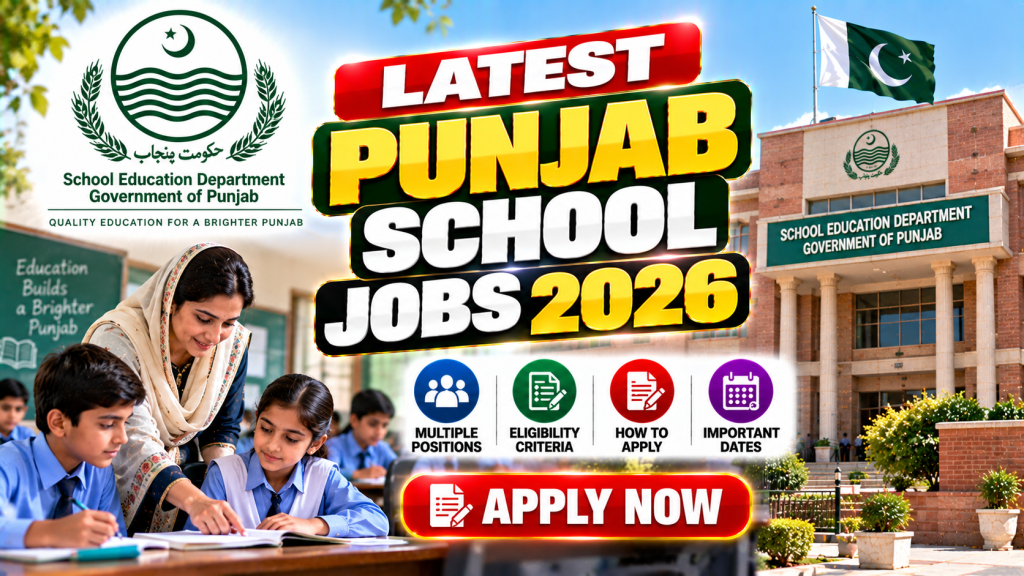 Punjab School Jobs 2026 Announcement